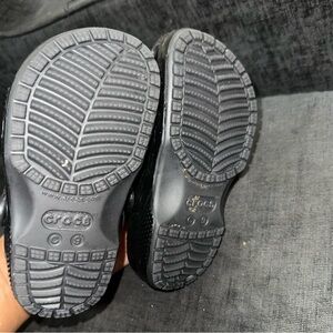 CROCS Kids' Black Slip-On Sandals
